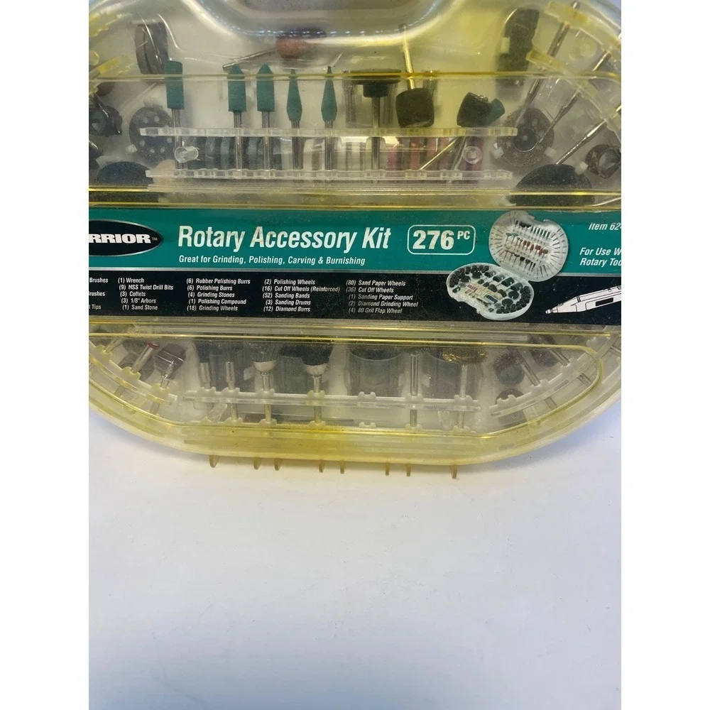 New 276 pc Rotary Accessory‎ Kit for Handheld & Flex Shaft  Rotary Tools